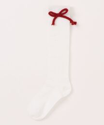 Uenui（ウニュイ）の「knee-high ribbon socks（ソックス/靴下）」