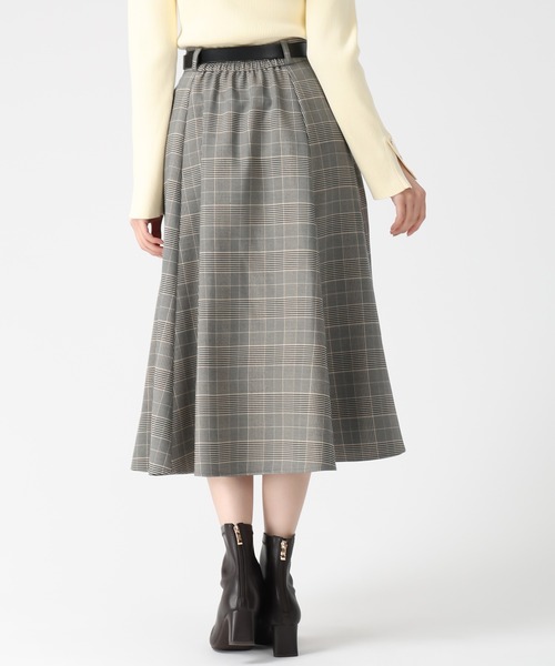 31 Sons de mode(トランテアン ソン ドゥ モード)の「2025秋冬新作 ベルト付きミディフレアスカート(スカート・レディース・ブラウン系/オフホワイト・S/M)」の21枚目の写真