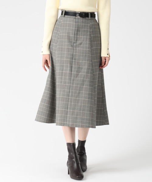 31 Sons de mode(トランテアン ソン ドゥ モード)の「2025秋冬新作 ベルト付きミディフレアスカート(スカート・レディース・ブラウン系/オフホワイト・S/M)」の18枚目の写真