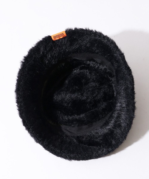 UNIVERSAL OVERALL（ユニバーサルオーバーオール）の「【UNIVERSAL OVERALL/ユニバーサルオーバーオール】ボーダー シャギーバケットハット（ハット・メンズ・ブラック/チャコール/ブラウン・FREE）」の9枚目の写真