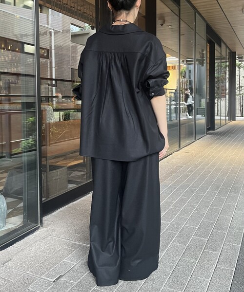 IENA LA BOUCLE（イエナラブークル）の「IENA LA BOUCLE ウールジャージイージーパンツ（その他パンツ・レディース・ブラック/グレー・36/38）」の7枚目の写真