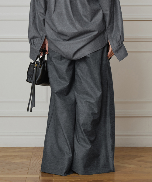 IENA LA BOUCLE（イエナラブークル）の「IENA LA BOUCLE ウールジャージイージーパンツ（その他パンツ・レディース・ブラック/グレー・36/38）」の10枚目の写真