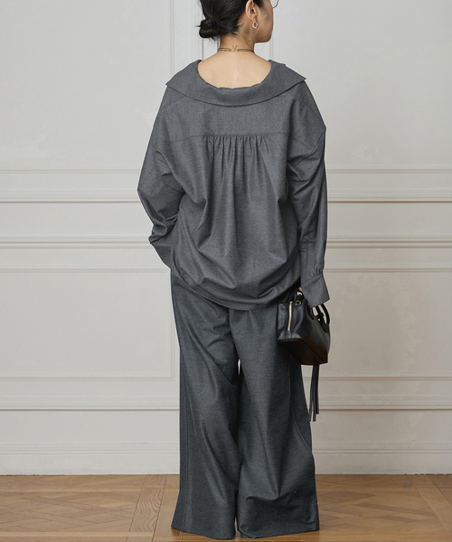 IENA LA BOUCLE（イエナラブークル）の「IENA LA BOUCLE ウールジャージイージーパンツ（その他パンツ・レディース・ブラック/グレー・36/38）」の13枚目の写真