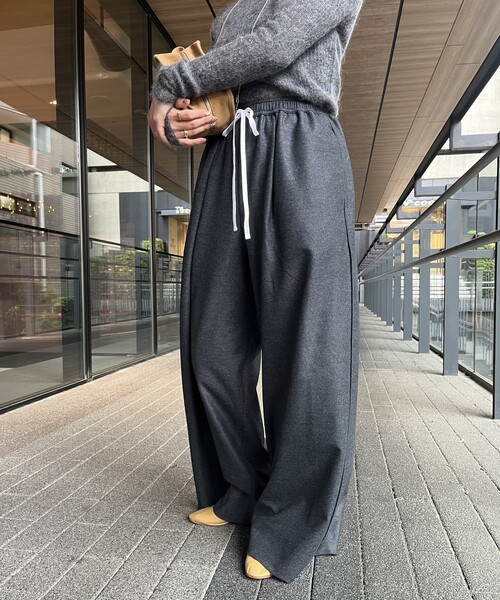 IENA LA BOUCLE（イエナラブークル）の「IENA LA BOUCLE ウールジャージイージーパンツ（その他パンツ・レディース・ブラック/グレー・36/38）」の15枚目の写真