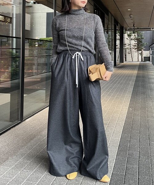 IENA LA BOUCLE（イエナラブークル）の「IENA LA BOUCLE ウールジャージイージーパンツ（その他パンツ・レディース・ブラック/グレー・36/38）」の18枚目の写真