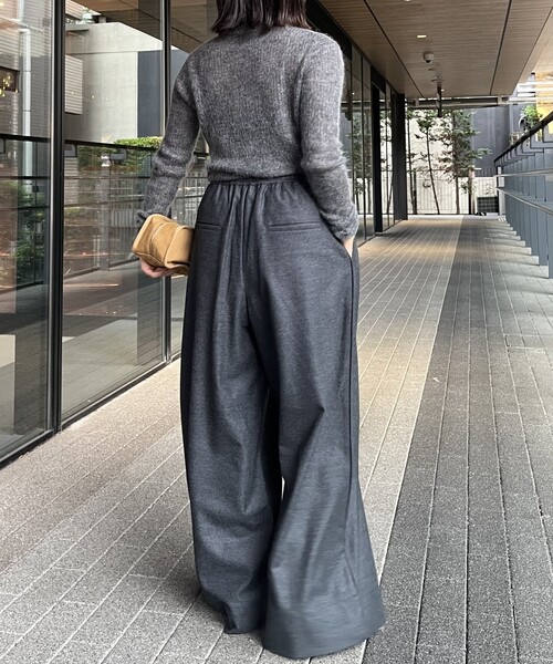 IENA LA BOUCLE（イエナラブークル）の「IENA LA BOUCLE ウールジャージイージーパンツ（その他パンツ・レディース・ブラック/グレー・36/38）」の19枚目の写真