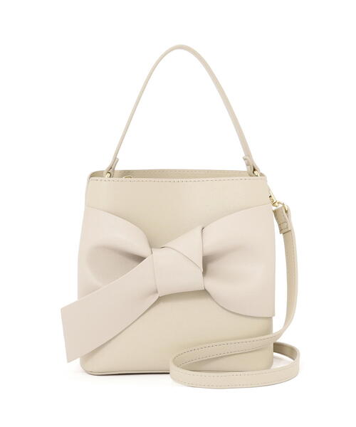 EDIT COLOGNE（エディットコロン）の「ビッグリボンバッグ（ショルダーバッグ・レディース・ブラック/ブラウン系その他/ベージュ・ﾌﾘ-）」の12枚目の写真