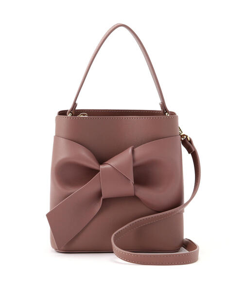 EDIT COLOGNE（エディットコロン）の「ビッグリボンバッグ（ショルダーバッグ・レディース・ブラック/ブラウン系その他/ベージュ・ﾌﾘ-）」の2枚目の写真