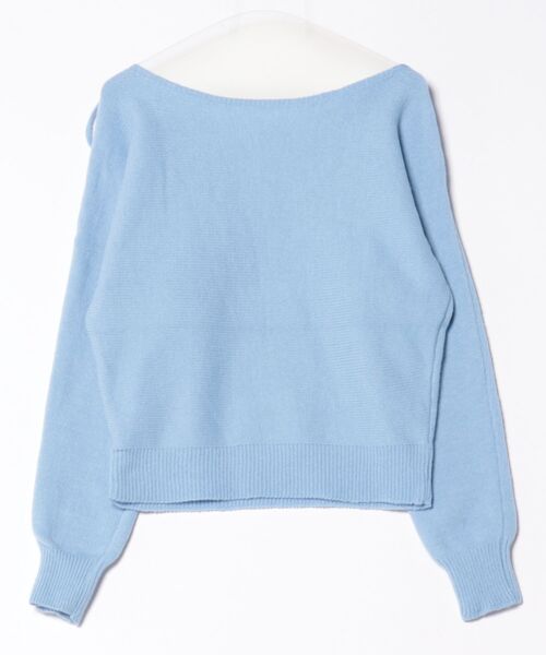 STAY MOTION（ステイモーション）の「【WEB限定】リボンニットプルオーバー［韓国ファッション ガーリー］≪AW新作≫（ニット/セーター・レディース・グレー/アイボリー/サックスブルー・F）」の13枚目の写真