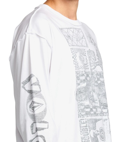 VOLCOM（ボルコム）の「VOLCOM POVJ LST/ボルコム長袖ロンT（Tシャツ/カットソー・メンズ・ホワイト・SMALL/MEDIUM/LARGE/X-LARGE）」の9枚目の写真