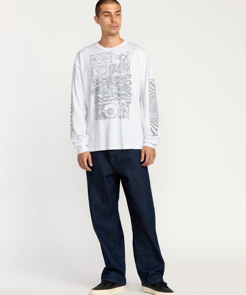 VOLCOM（ボルコム）の「VOLCOM POVJ LST/ボルコム長袖ロンT（Tシャツ/カットソー・メンズ・ホワイト・SMALL/MEDIUM/LARGE/X-LARGE）」の7枚目の写真