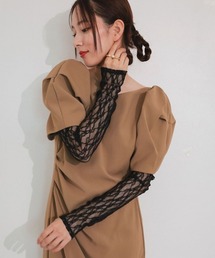 DONOBAN(ドノバン)の【ANDRESD】lace arm cover セレモニー 結婚式 二次会 同窓会 成人式 入学式 卒業式 お呼ばれ(アームカバー)