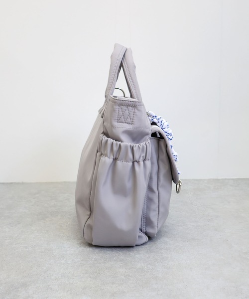 COLDE （コルデ）の「マルチポケット2wayトートバッグ（トートバッグ・レディース・グレー/ブラック・FREE）」の5枚目の写真