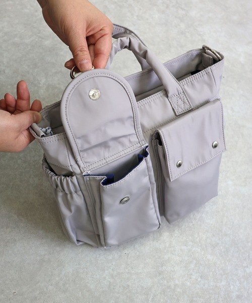 COLDE （コルデ）の「マルチポケット2wayトートバッグ（トートバッグ・レディース・グレー/ブラック・FREE）」の8枚目の写真