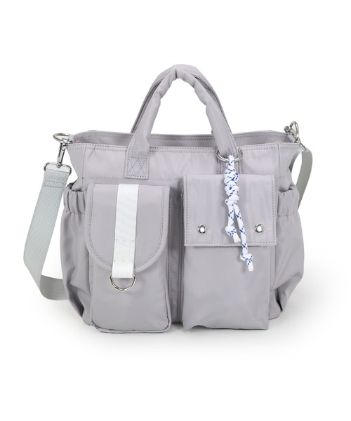 COLDE （コルデ）の「マルチポケット2wayトートバッグ（トートバッグ・レディース・グレー/ブラック・FREE）」の16枚目の写真