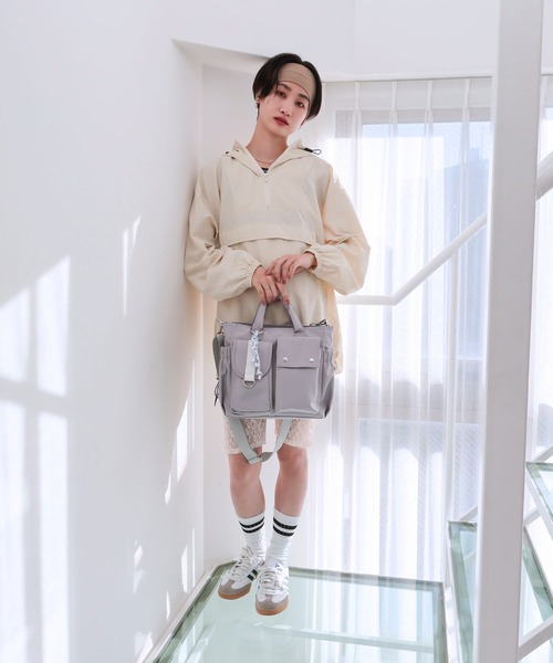 COLDE （コルデ）の「マルチポケット2wayトートバッグ（トートバッグ・レディース・グレー/ブラック・FREE）」の20枚目の写真