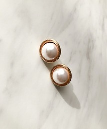 TIMELESS&THREE（タイムレスアンドスリー）の「メタルラインパールモチーフイヤリング（イヤリング）」