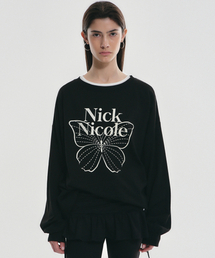 BUTTERFLY SIGNATURE LS TOP_BLACK CREAM