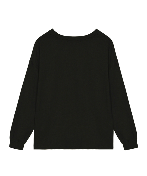 NICK&NICOLE(ニックアンドニコール)の「BUTTERFLY SIGNATURE LS TOP_BLACK CREAM(Tシャツ/カットソー・レディース・その他・FREE)」の5枚目の写真