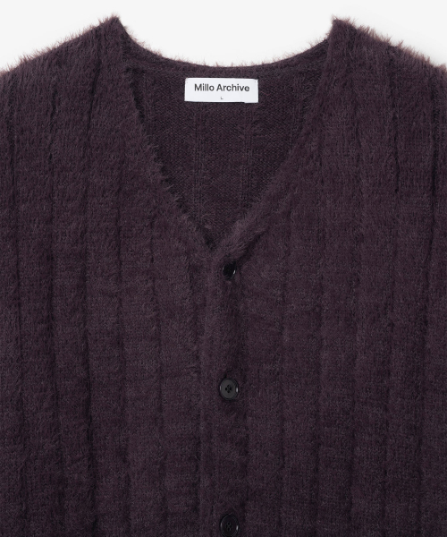Millo Archive（ミロ アーカイブ）の「ニューブラシドカーディガン [バイオレット]（カーディガン/ボレロ・メンズ・その他・LARGE/X-LARGE）」の2枚目の写真