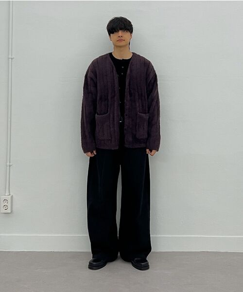 Millo Archive（ミロ アーカイブ）の「ニューブラシドカーディガン [バイオレット]（カーディガン/ボレロ・メンズ・その他・LARGE/X-LARGE）」の9枚目の写真