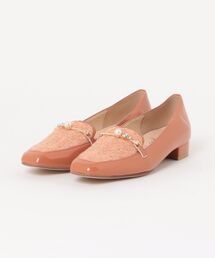 【Bridget Birkin】ツイードコンビパールビットローファー(51613B)