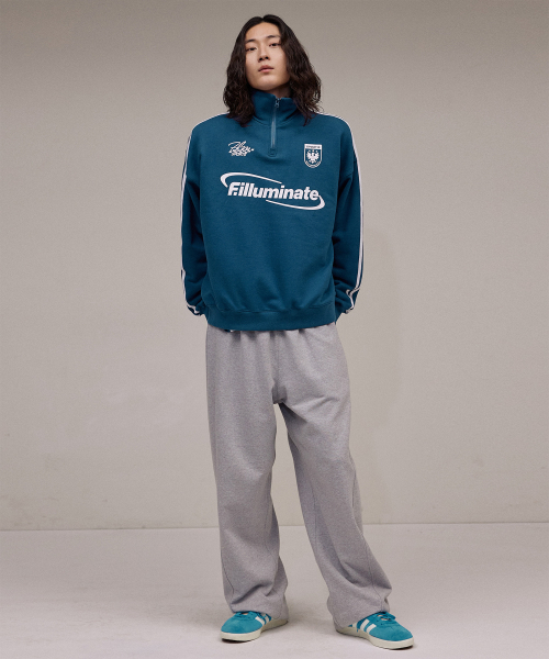 F.ILLUMINATE（フィルミネイト）の「スポーティサークルロゴハーフジップ-ブルー（スウェット・レディース・その他・LARGE/SMALL/MEDIUM）」の3枚目の写真