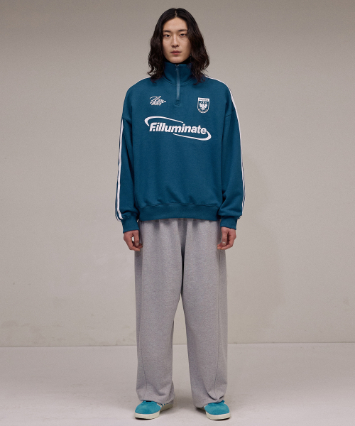 F.ILLUMINATE（フィルミネイト）の「スポーティサークルロゴハーフジップ-ブルー（スウェット・レディース・その他・LARGE/SMALL/MEDIUM）」の4枚目の写真