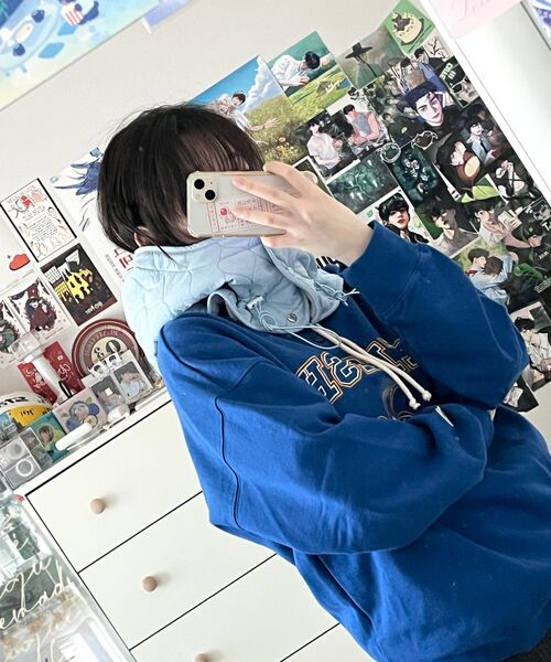 F.ILLUMINATE（フィルミネイト）の「スポーティサークルロゴハーフジップ-ブルー（スウェット・レディース・その他・LARGE/SMALL/MEDIUM）」の11枚目の写真