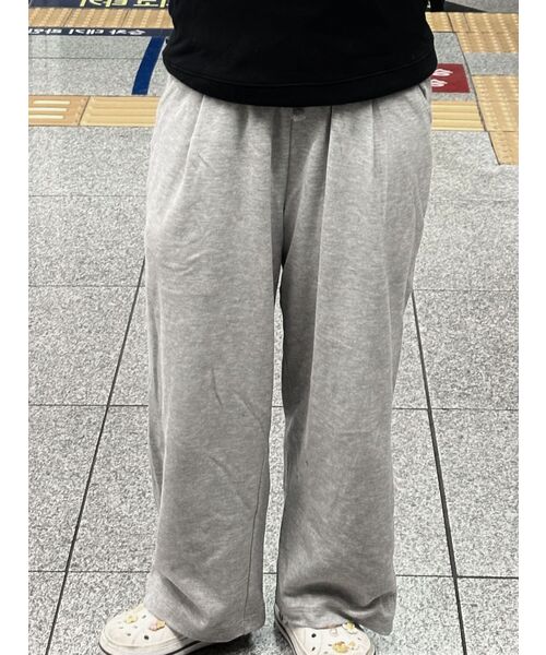MUSINSA STANDARD（ムシンサスタンダード）の「[クールタンダード] ワンタックワイドラウンジスウェットパンツ [ミディアムグレー]（スウェットパンツ・メンズ・その他・LARGE/X-LARGE/XX-LARGE/SMALL/MEDIUM）」の11枚目の写真