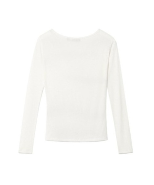 Opening Project(オープニングプロジェクト)の「Tipsy Slim Long Sleeve / ティプシー スリム ロングスリーブ(Tシャツ/カットソー・レディース・ホワイト/チャコール・S/M)」の17枚目の写真