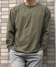 CAPTAIN STAG（キャプテンスタッグ）の「【CAPTAIN STAG / キャプテンスタッグ】ワンポイントロゴ ストレッチ 長袖Tシャツ ロンT（Tシャツ/カットソー）」