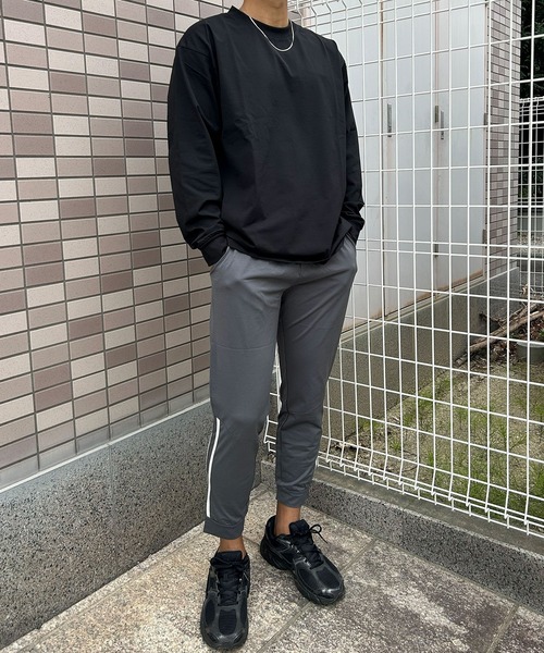 CAPTAIN STAG（キャプテンスタッグ）の「【CAPTAIN STAG / キャプテンスタッグ】ワンポイントロゴ ストレッチ 長袖Tシャツ ロンT（Tシャツ/カットソー・メンズ・カーキ/ブラック・M/L）」の17枚目の写真