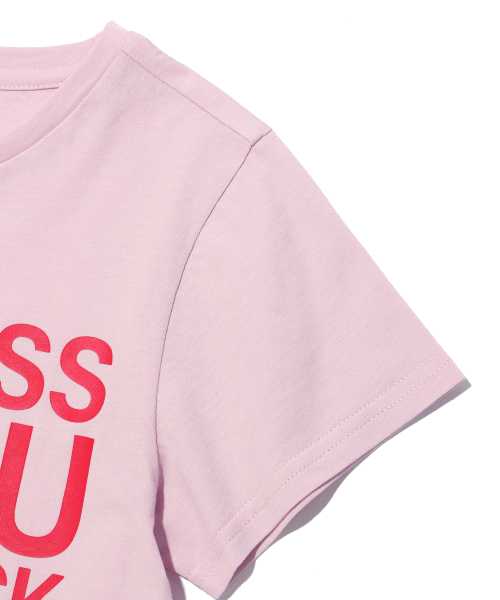 YOUHEE(ユヒ)の「KINDNESS LETTERING T-SHIRT PINK(Tシャツ/カットソー・レディース・その他・FREE)」の5枚目の写真