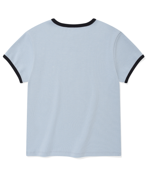 Retriever Club（レトリーバークラブ）の「WAVE SCRIPT CROP TEE [DARK SKY BLUE]（Tシャツ/カットソー・レディース・その他・SMALL/MEDIUM）」の3枚目の写真