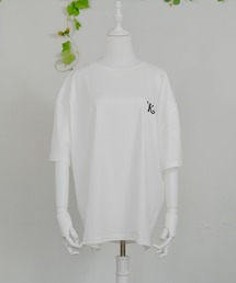 katayuboku（カタユボーク）の「オーバーサイズ刺繍半袖Tシャツ（Tシャツ/カットソー）」