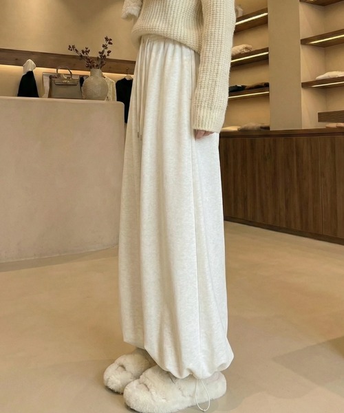 cammie(キャミー)の「バルーンワイドパンツ(その他パンツ・レディース・グレー/オフホワイト/ダークグレー・F)」の14枚目の写真