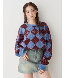 EVRIS | 【RUNWAY channel/新宿店限定】アーガイルニットトップス(ニット/セーター)