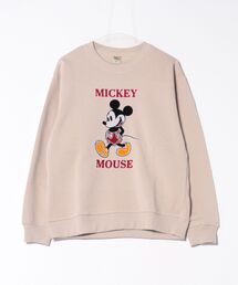 Disney（ディズニー）の「【 Disney 】 裏起毛サガラ刺繍 クルーネックスウェット  25W11（スウェット・レディース）」
