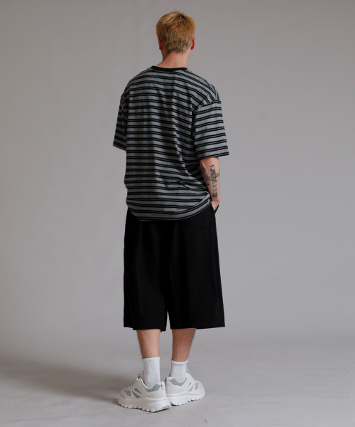 LIKE THE MOST（ライクザモースト）の「トレーニングピンタック8部バミューダパンツ_ブラック（スウェットパンツ・レディース・ブラック・MEDIUM/LARGE/X-LARGE）」の5枚目の写真