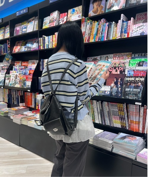 Vini（ヴィニ）の「クルーネックボーダーニットカーディガン（カーディガン/ボレロ・レディース・アイボリー/ライトブルー/ネイビー・FREE）」の14枚目の写真