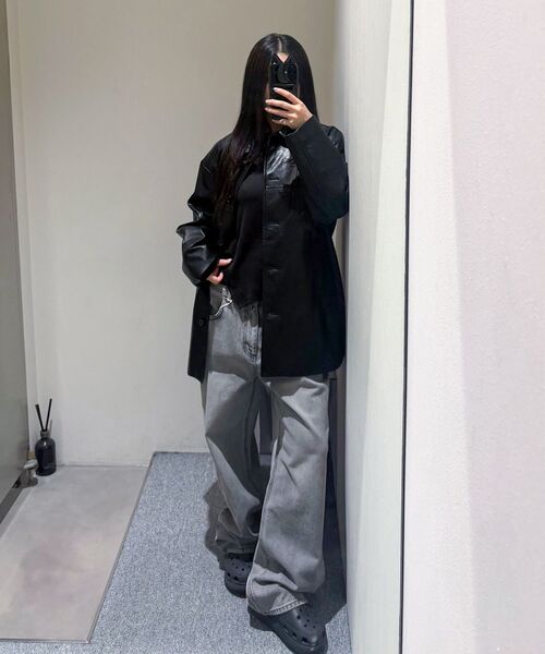 INSILENCE WOMEN(インサイレンスウーマン)の「ブロークンツイルストレートジーンズライトグレー(デニムパンツ・レディース・その他・X-SMALL/SMALL/MEDIUM/LARGE)」の10枚目の写真