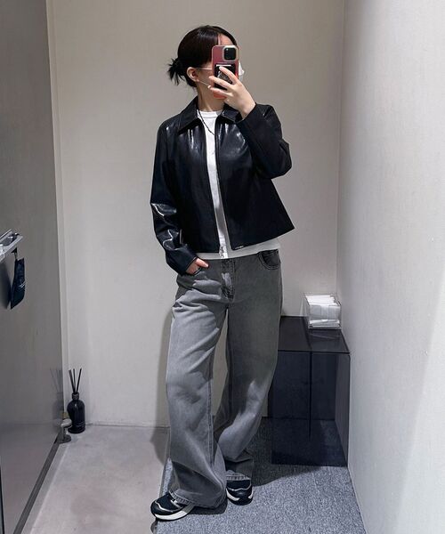 INSILENCE WOMEN(インサイレンスウーマン)の「ブロークンツイルストレートジーンズライトグレー(デニムパンツ・レディース・その他・X-SMALL/SMALL/MEDIUM/LARGE)」の18枚目の写真