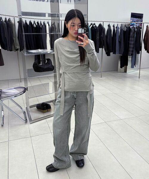 INSILENCE WOMEN(インサイレンスウーマン)の「ブロークンツイルストレートジーンズライトグレー(デニムパンツ・レディース・その他・X-SMALL/SMALL/MEDIUM/LARGE)」の17枚目の写真