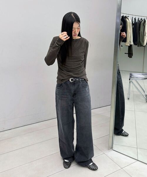INSILENCE WOMEN(インサイレンスウーマン)の「ブロークンツイルストレートジーンズライトグレー(デニムパンツ・レディース・その他・X-SMALL/SMALL/MEDIUM/LARGE)」の13枚目の写真