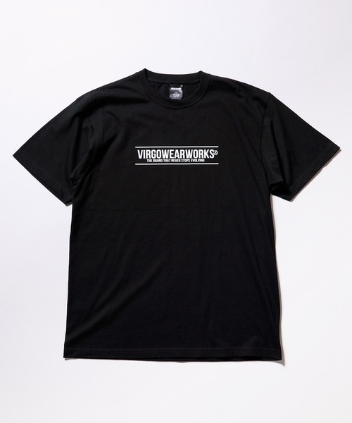 VIRGOwearworks(ヴァルゴウェアワークス)の「VIRGO EMBOSS LOGO TEE(Tシャツ/カットソー・メンズ・ホワイト/ブラック・2/3/4/5)」の3枚目の写真