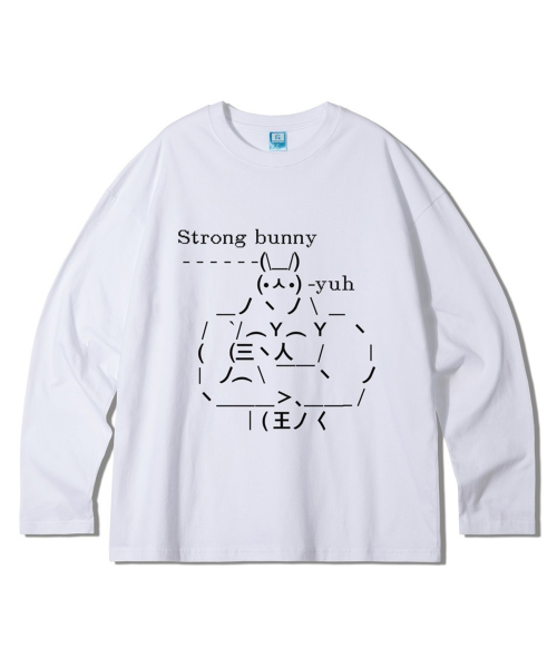 GRANFINNY(グランフィニ)の「ストロングバニー オーバーサイズ ロングスリーブ - ホワイト(Tシャツ/カットソー・レディース・ホワイト・MEDIUM/LARGE/X-LARGE)」の1枚目の写真