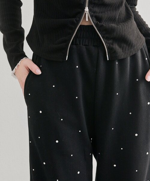 OLIVE des OLIVE（オリーブデオリーブ）の「キラキラバレルレッグパンツ（その他パンツ・レディース・ブラック/アイボリー/トップグレー・FREE）」の17枚目の写真