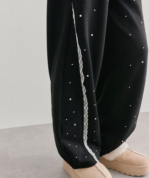 OLIVE des OLIVE（オリーブデオリーブ）の「キラキラバレルレッグパンツ（その他パンツ・レディース・ブラック/アイボリー/トップグレー・FREE）」の18枚目の写真