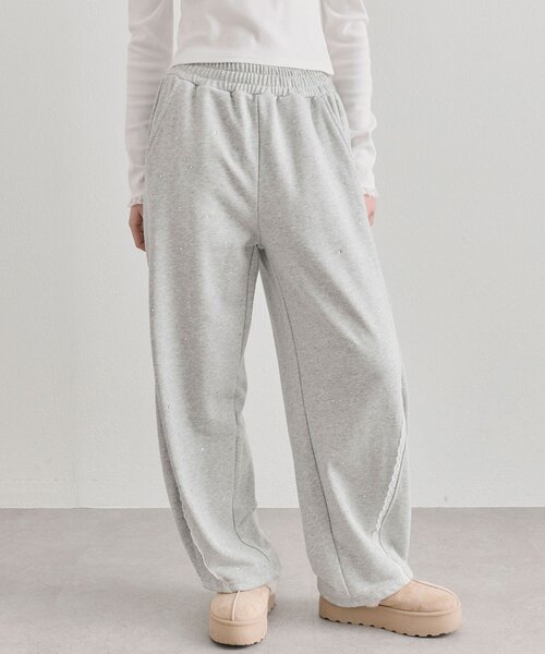 OLIVE des OLIVE（オリーブデオリーブ）の「キラキラバレルレッグパンツ（その他パンツ・レディース・ブラック/アイボリー/トップグレー・FREE）」の20枚目の写真